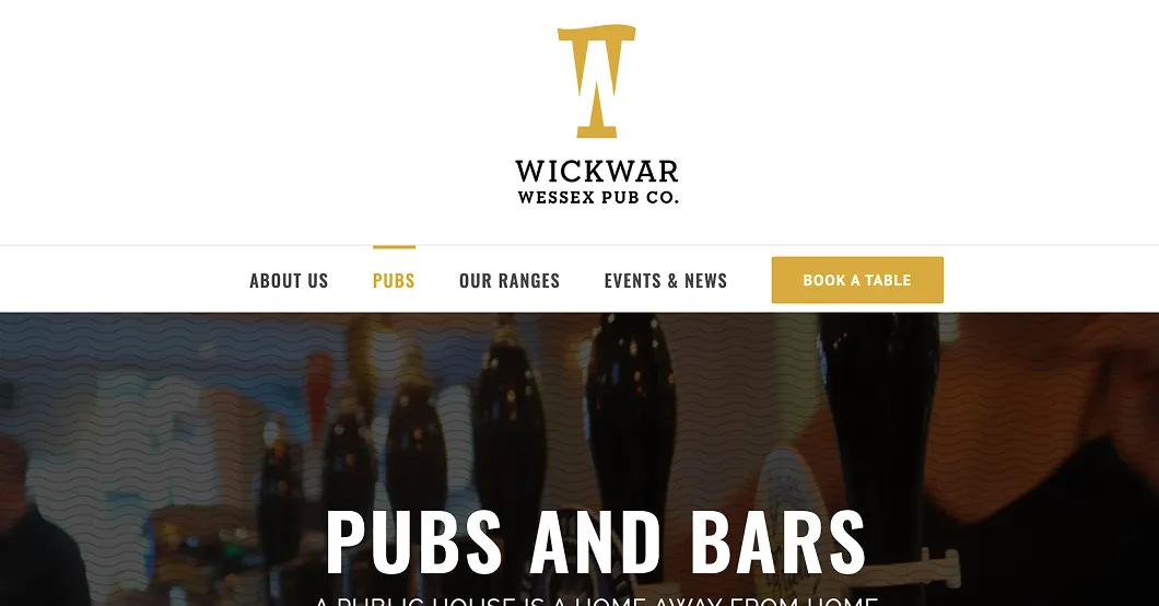 A screenshot of https://wickwarpubco.co.uk/pubs/